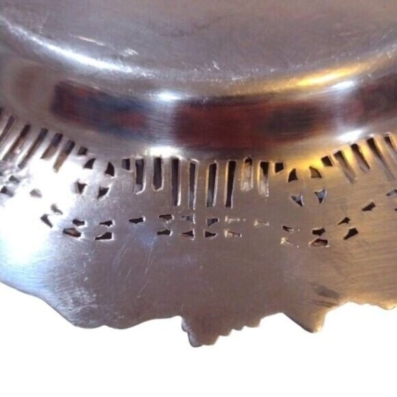 Vintage‎ Haddon Sheffield Reproduction Silver Plated Pierced Tray - Picture 7 of 7